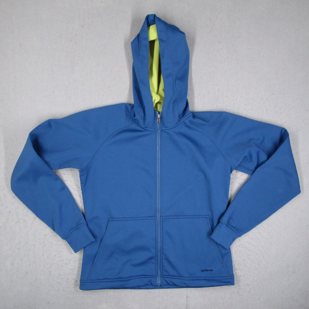 Patagonia Womens Blue Full Zip Fleece Lined Hoodie Jacket 29840 Size Medium